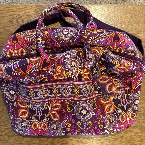 Vera Bradley Safari Sunset Duffel Weekender Bag Large - Picture 1 of 13